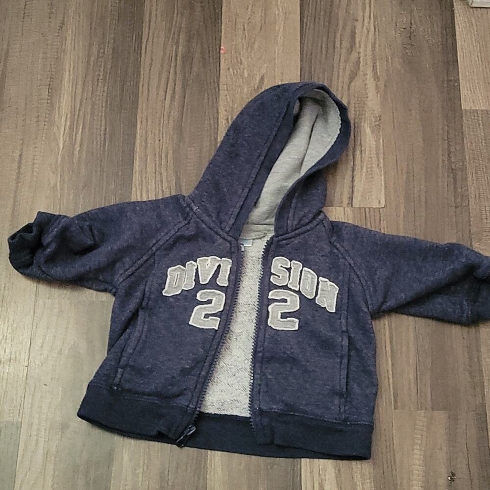 Boys Childrens Place Hoodie Jacket Navy Blue Baby Size 3-6 Months